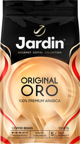 Кофе зерновой JARDIN Ориджинал оро жареный, 1кг, картинка