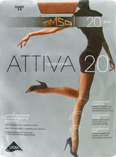 Колготки женские OMSA Attiva 20 den daino 2, крупный план