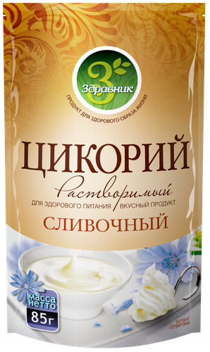 Цикорий растворимый ЗДРАВНИК со вкусом сливочный, 85г, детальное фото