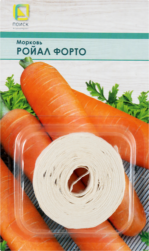Семена ПОИСК Морковь Ройал Форто, на ленте, 8м, фотография