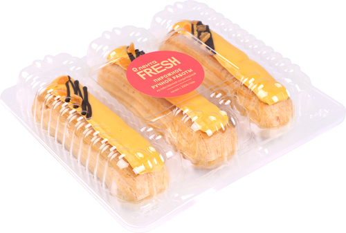 Набор пирожных Эклер со вкусом манго ЛЕНТА FRESH, 180г, вид