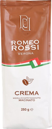 Кофе молотый ROMEO ROSSI Crema натуральный жареный, 250г, изображение
