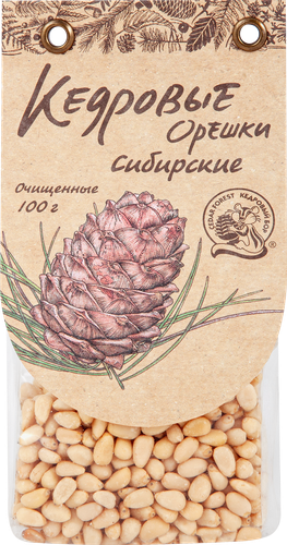 Орехи кедровые КЕДРОВЫЙ БОР очищенные, 100г, крупный план