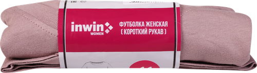 Футболка женская INWIN коричневая, Арт. BF-1, SSCL2022-1, детальное фото