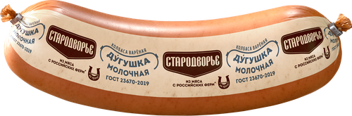 Колбаса вареная СТАРОДВОРЬЕ Дугушка Молочная ГОСТ, весовая, картинка