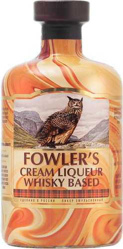 Ликер FOWLERS Сливочный 19%, эмульсионный, 0.5л, изображение