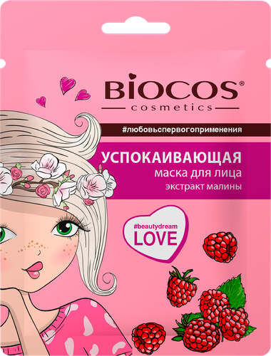 Маска тканевая BIOCOS Успокаивающая, 32,5г, картинка