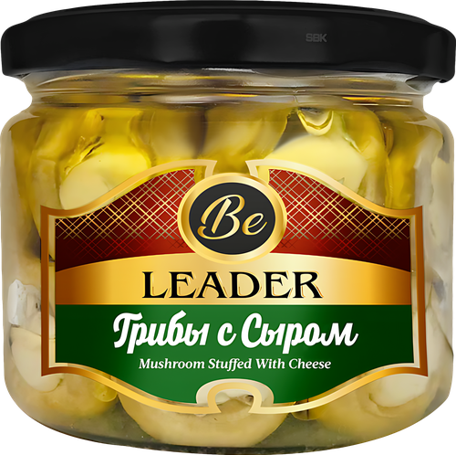 Шампиньоны фаршированные LEADER с сыром, 290г, детальное фото