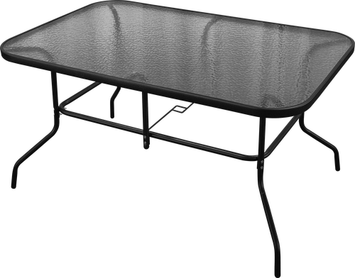 Стол стеклянный GIARDINO CLUB 140x90x72см, Арт. LF202400, вид