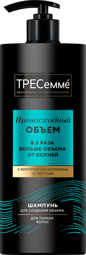 Шампунь для волос ТРЕСЕММЕ Превосходный объем, для создания объема, 1л, фотография
