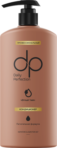 Кондиционер для волос DP Professional Черный тмин, 500мл, крупный план