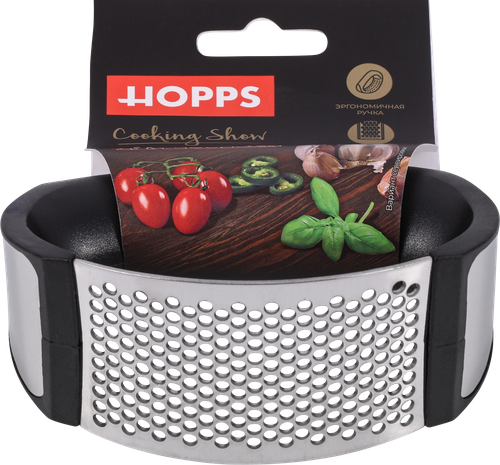 Пресс для чеснока HOPPS Cooking Show ручной, нержавеющая сталь, полипропилен, Арт. GPP-1, детальное фото