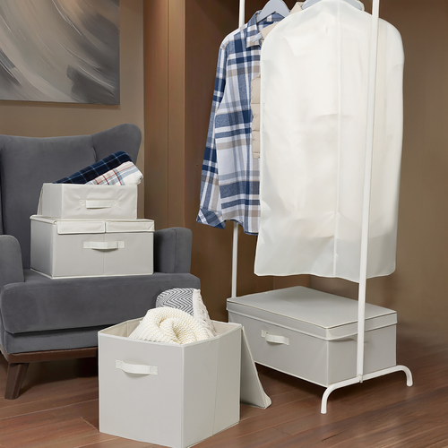 Коробка для хранения HOMECLUB Space Cube 38х38х20см, с крышкой, полиэстер, Арт. USSC-14, фото
