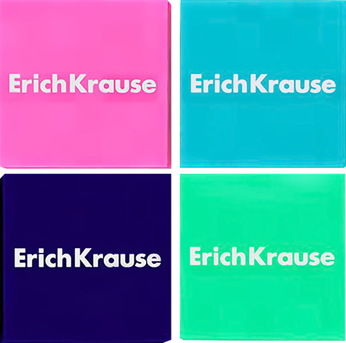 Ластик ERICHKRAUSE Panda Hugs, супермягкий квадратной формы, детальное фото