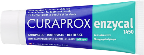Зубная паста CURAPROX Enzycal с 12 лет, 75мл, крупный план
