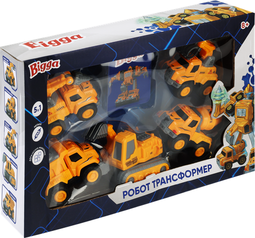 Игрушка BIGGA Робот-трансформер 5в1, Арт. HW0783-365, картинка