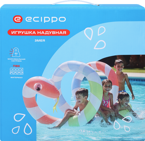 Игрушка надувная для плавания ECIPPO Змея 362см, пвх Арт. NB-020804, крупный план