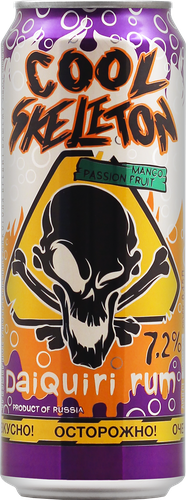 Напиток слабоалкогольный COOL SKELETON Дайкири манго и маракуйя газированный 7,2%, 0,45л, фото