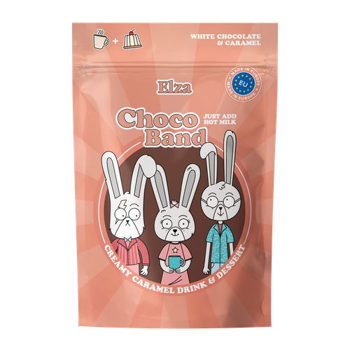Какао напиток ELZA Choco Band Drink&Dessert Creamy Caramel, 200г, фотография