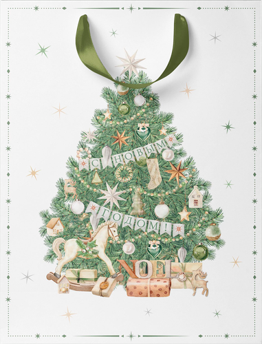 Пакет подарочный CITY HOME TRADE Christmas Woodland 41х31х10см, детальное фото