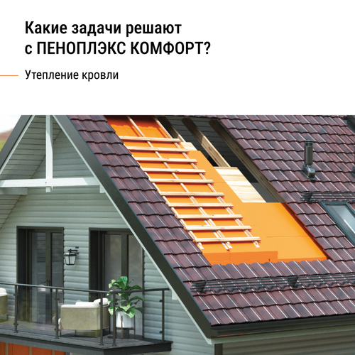 Экструзионный пенополистирол XPS ПЕНОПЛЭКС КОМФОРТ 1185х585х100 мм 0,69 м², изображение