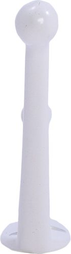 Крючок мебельный Larvij LK0401WH двойной белый, фотография