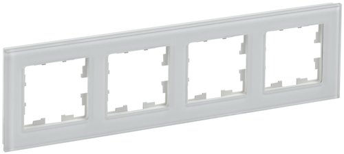 Рамка 4 поста IEK BRITE BR-M42-G-K01 белый, изображение