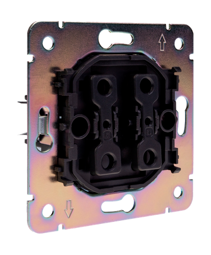 Переключатель проходной 1-клавишный Kranz Round KR-78-0708-1 перламутр, фотография