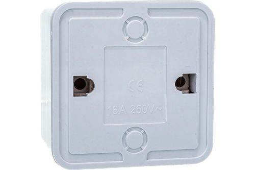 Розетка электрическая 1 пост ALTECH SPACE 1SOW белая, фото