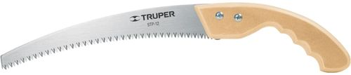 Пила садовая TRUPER STP-12 12" 300мм, изогнутое лезвие, с деревянной рукояткой, Арт. 18171, фотография