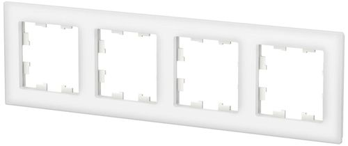 Рамка 4 поста Schneider Electric Atlas Design белый, детальное фото