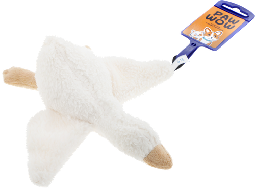 Игрушка для собак PAW WOW Гусь с пищалкой 23см, крупный план
