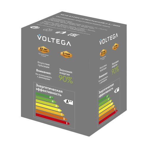 Лампочка Voltega 8569 164x125x125 световой поток 220 Лм цветовая температура 1800 К., детальное фото