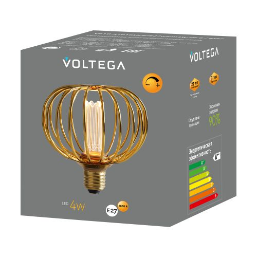 Лампочка Voltega 8567 130x125x125 световой поток 220 Лм цветовая температура 1800 К., изображение