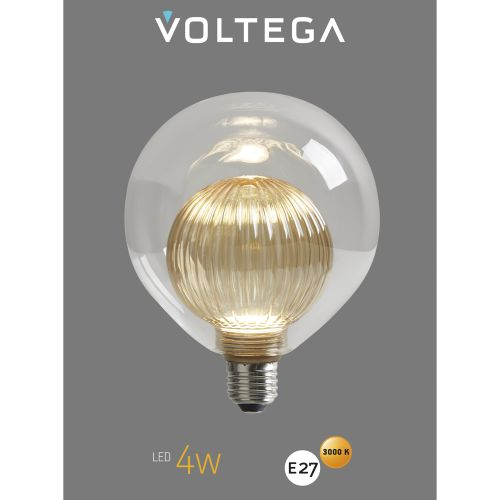 Лампочка Voltega 8572 164x125x125 световой поток 220 Лм цветовая температура 1800 К., детальное фото