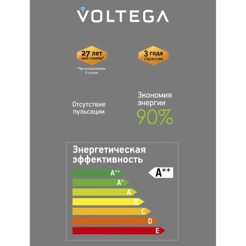 Лампочка Voltega 8558 164x125x125 световой поток 220 Лм цветовая температура 1800 К., фотография