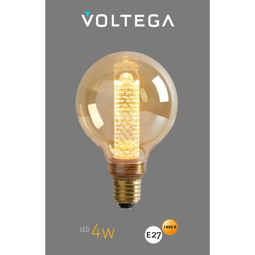 Лампочка Voltega 8561 144x95x95 220 Лм цветовая температура 1800 К., крупный план