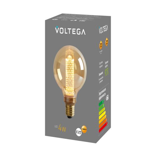 Лампочка Voltega 8561 144x95x95 220 Лм цветовая температура 1800 К., крупный план