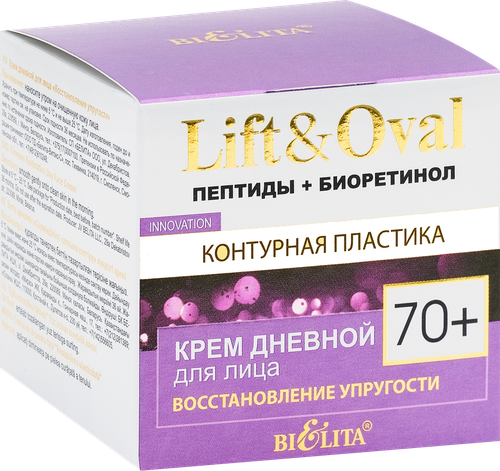 Крем дневной для лица БЕЛИТА Lift&oval Восстановление упругости Пептиды+Биоретинол 70+, 50мл, картинка