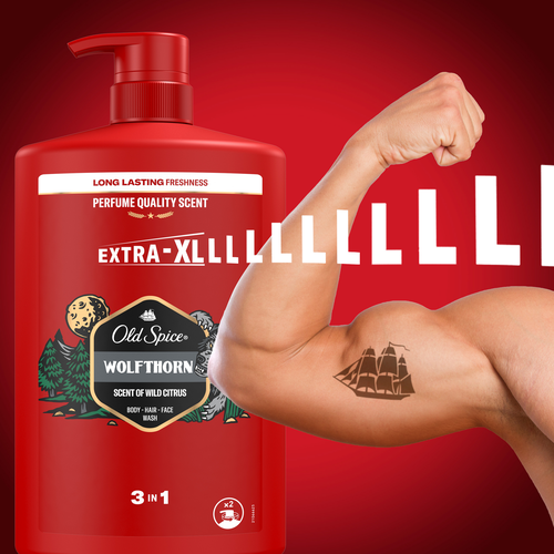 Гель для душа+Шампунь OLD SPICE Wolfthorn, 1000мл, фотография