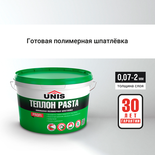 Шпаклевка финишная полимерная UNIS ТЕПЛОН Pasta 28 кг, фото