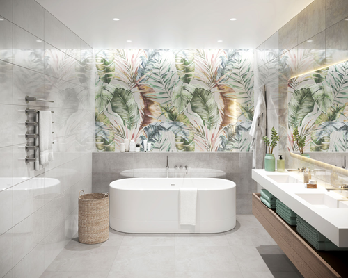Плитка Настенная Global Tile Infinium св.серый 30X60 см 1,62 м², картинка