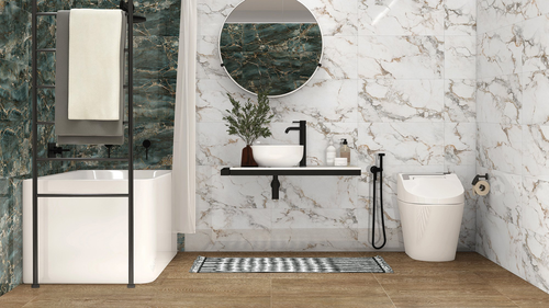 Плитка Настенная Global Tile Marigold белый 30X60 см 1,62 м², фото