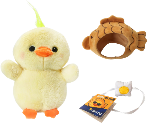 Игрушка мягкая ЛЕНТА Утка-рыба, 25см, Арт. 202405943, крупный план