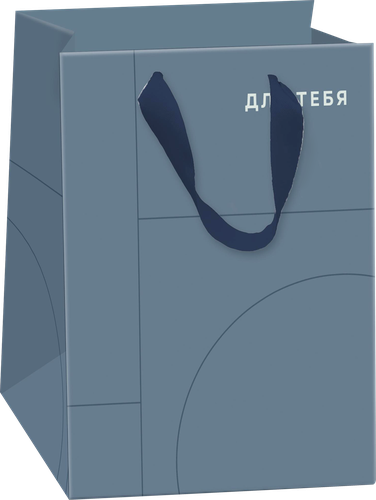 Пакет подарочный CITY HOME TRADE Basic Men 14,6х11,4х6,4см, 1шт, детальное фото