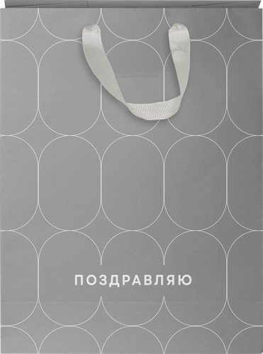 Пакет подарочный CITY HOME TRADE Basic Men 22,7х18х10см эффект, 1шт, фотография