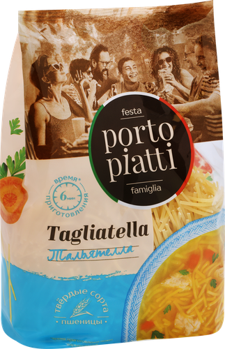 Макароны PORTO PIATTI Тальятелла, 400г, фотография