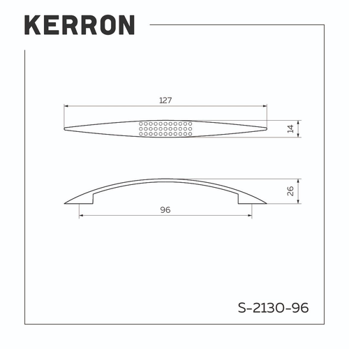 Ручка-скоба KERRON 96мм хром, вид