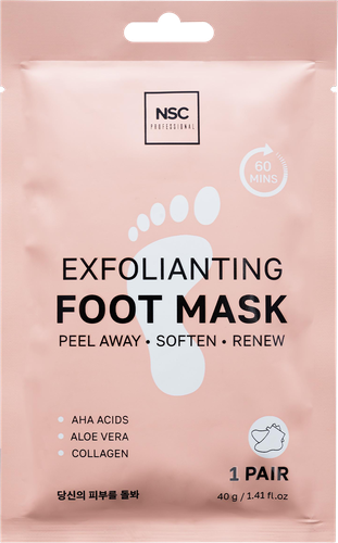 Маска-носочки для ног NAME SKIN CARE Professional отшелушивающая, 40г, фотография
