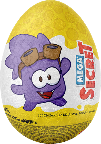 Яйцо шоколадное MEGA SECRET Ам ням с игрушкой, 20г, фото
